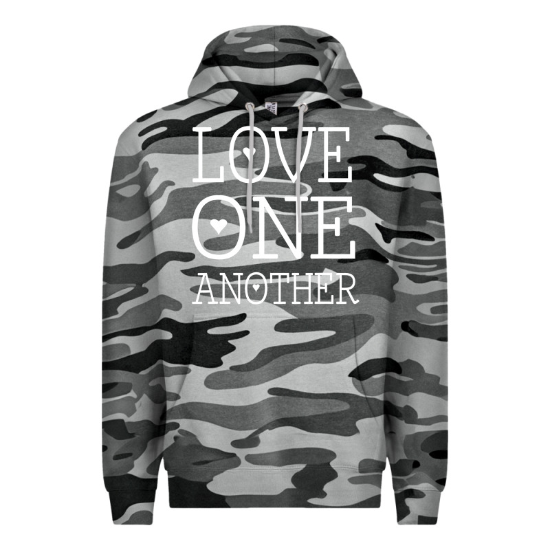 Love One Another Jesus Quote Christian T Shirt Premium Hoodie by linhVisuals | Teevron
