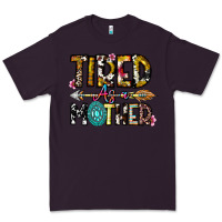 Plum Tired As a Mother Premium Tee - CowhideDigitalArt