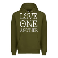 Love One Another Jesus Quote Christian T Shirt Premium Hoodie | Teevron