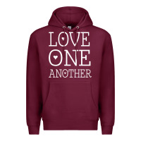 Burgundy love one another jesus quote christian t shirt Premium Hoodie - linhVisuals