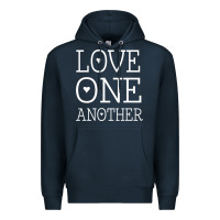 Navy love one another jesus quote christian t shirt Premium Hoodie - linhVisuals