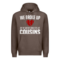 Coffee we broke up still cousins funny redneck break up gag joke t shirt Premium Hoodie - linhVisuals