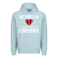 Blue Mist we broke up still cousins funny redneck break up gag joke t shirt Premium Hoodie - linhVisuals