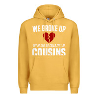 Mustard we broke up still cousins funny redneck break up gag joke t shirt Premium Hoodie - linhVisuals