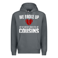 Rock we broke up still cousins funny redneck break up gag joke t shirt Premium Hoodie - linhVisuals