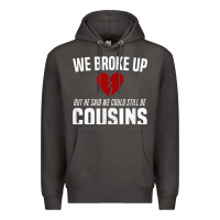 Smoke we broke up still cousins funny redneck break up gag joke t shirt Premium Hoodie - linhVisuals