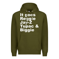 Army Green it goes reggie jay Premium Hoodie - linhVisuals