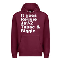 Burgundy it goes reggie jay Premium Hoodie - linhVisuals