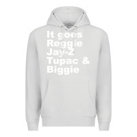 Dove Grey it goes reggie jay Premium Hoodie - linhVisuals