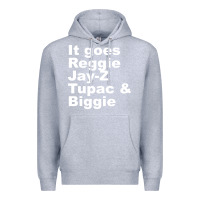 Heather Grey it goes reggie jay Premium Hoodie - linhVisuals