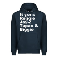 Navy it goes reggie jay Premium Hoodie - linhVisuals