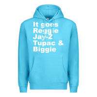Ocean Blue it goes reggie jay Premium Hoodie - linhVisuals