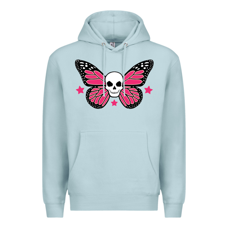 Butterfly Skull Premium Hoodie by linhVisuals | Teevron