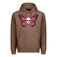 Chestnut butterfly skull Premium Hoodie - linhVisuals