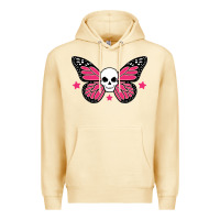 Pina Colada butterfly skull Premium Hoodie - linhVisuals