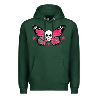 Sports Green butterfly skull Premium Hoodie - linhVisuals