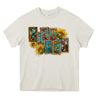 Cream Western Blessed Heavy Core Tee - FaDigitalArtStudio