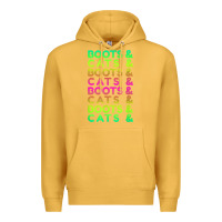 Mustard edm rave shirt  boots and cats gift Premium Hoodie - linhVisuals