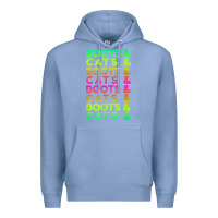 Colony Blue edm rave shirt  boots and cats gift Premium Hoodie - linhVisuals