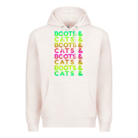 Pale Pink edm rave shirt  boots and cats gift Premium Hoodie - linhVisuals