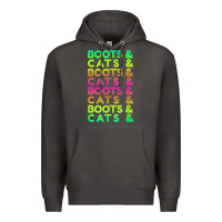 Smoke edm rave shirt  boots and cats gift Premium Hoodie - linhVisuals