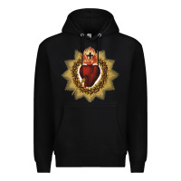 Black sacred heart of jesus catholic devotion t shirt Premium Hoodie - linhVisuals