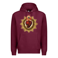 Burgundy sacred heart of jesus catholic devotion t shirt Premium Hoodie - linhVisuals