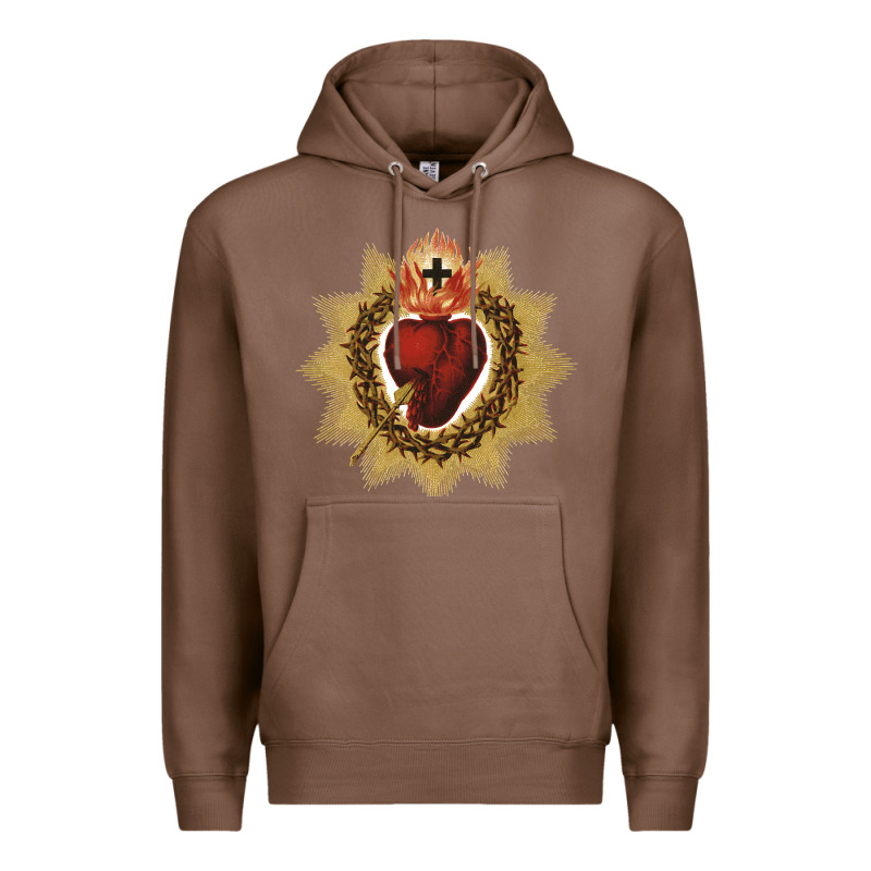 Sacred Heart Of Jesus Catholic Devotion T Shirt Premium Hoodie by linhVisuals | Teevron