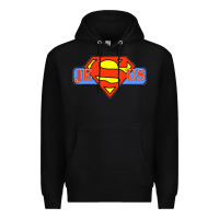 Black tshirt my superhero is jesus, faith love god shirt t shirt Premium Hoodie - linhVisuals