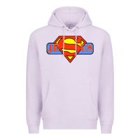 Lilac tshirt my superhero is jesus, faith love god shirt t shirt Premium Hoodie - linhVisuals