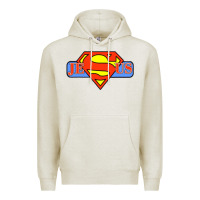 Oatmeal Heather tshirt my superhero is jesus, faith love god shirt t shirt Premium Hoodie - linhVisuals