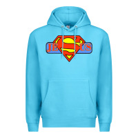 Ocean Blue tshirt my superhero is jesus, faith love god shirt t shirt Premium Hoodie - linhVisuals