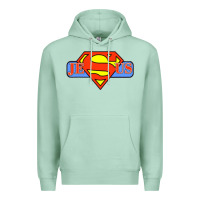 Seafoam tshirt my superhero is jesus, faith love god shirt t shirt Premium Hoodie - linhVisuals