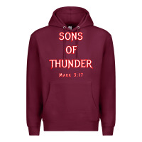Burgundy sons of thunder zebedee james and john mark 317 bible t shirt Premium Hoodie - linhVisuals