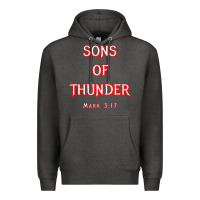 Charcoal Heather sons of thunder zebedee james and john mark 317 bible t shirt Premium Hoodie - linhVisuals