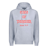 Heather Grey sons of thunder zebedee james and john mark 317 bible t shirt Premium Hoodie - linhVisuals