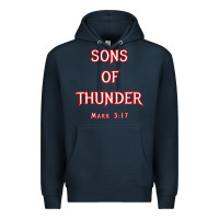 Navy sons of thunder zebedee james and john mark 317 bible t shirt Premium Hoodie - linhVisuals