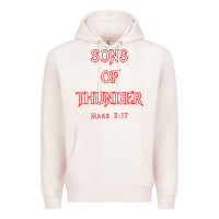 Pale Pink sons of thunder zebedee james and john mark 317 bible t shirt Premium Hoodie - linhVisuals