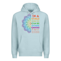 Blue Mist kindeness In A World Where You Can Be Anything Choose Kind Kindness Premium Hoodie - linhVisuals