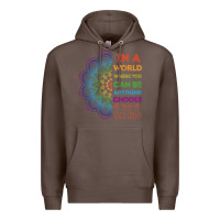 Coffee kindeness In A World Where You Can Be Anything Choose Kind Kindness Premium Hoodie - linhVisuals