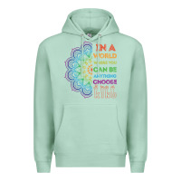 Seafoam kindeness In A World Where You Can Be Anything Choose Kind Kindness Premium Hoodie - linhVisuals