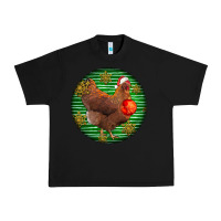 Black new hampshire red chicken christmas Urban Heavy Tee - LillyAllenDesigns