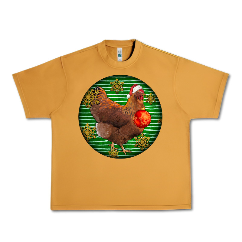 New Hampshire Red Chicken Christmas Urban Heavy Tee by LillyAllenDesigns | Teevron
