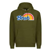 Army Green Bravo Supermarket Premium Hoodie - linhVisuals