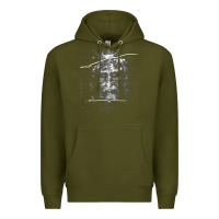 Army Green the shroud of turin holy face of jesus t shirt Premium Hoodie - linhVisuals