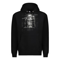 Black the shroud of turin holy face of jesus t shirt Premium Hoodie - linhVisuals