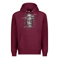 Burgundy the shroud of turin holy face of jesus t shirt Premium Hoodie - linhVisuals