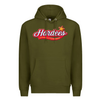 Army Green Hardee's Premium Hoodie - linhVisuals