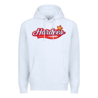 White Hardee's Premium Hoodie - linhVisuals