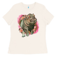 Leopard Baby Hippo Ladies Tee | Teevron